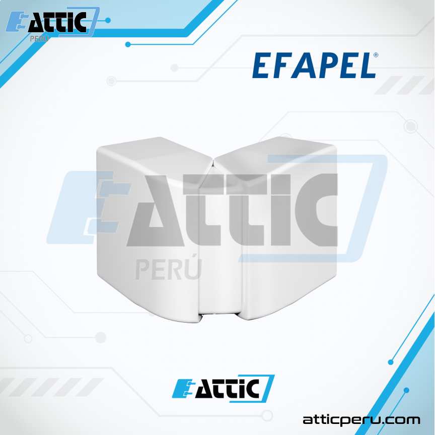Ángulo Externo PVC para Canaleta 110x50 mm EFAPEL 10096RBR