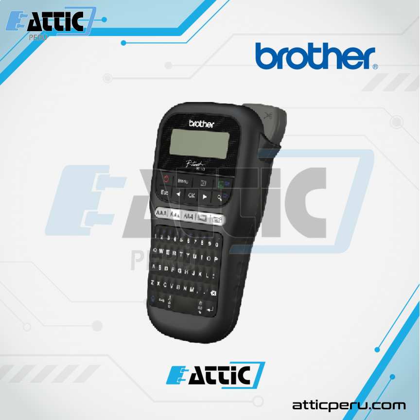 Rotuladora Portátil BROTHER PT-H110BK Etiquetado Básico