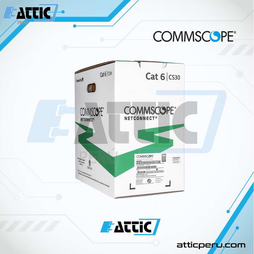 Cable UTP COMMSCOPE Cat 6 4x24 Blanco 884017814/10