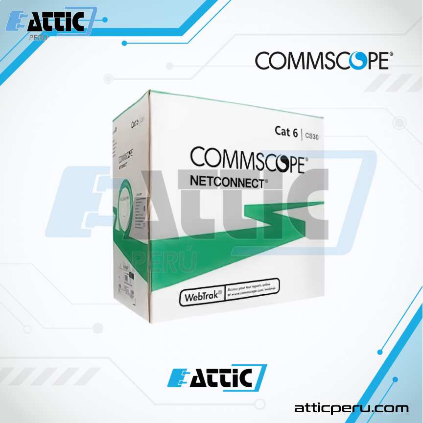 Cable UTP COMMSCOPE Cat 6 4x24 Blanco 1427070-2