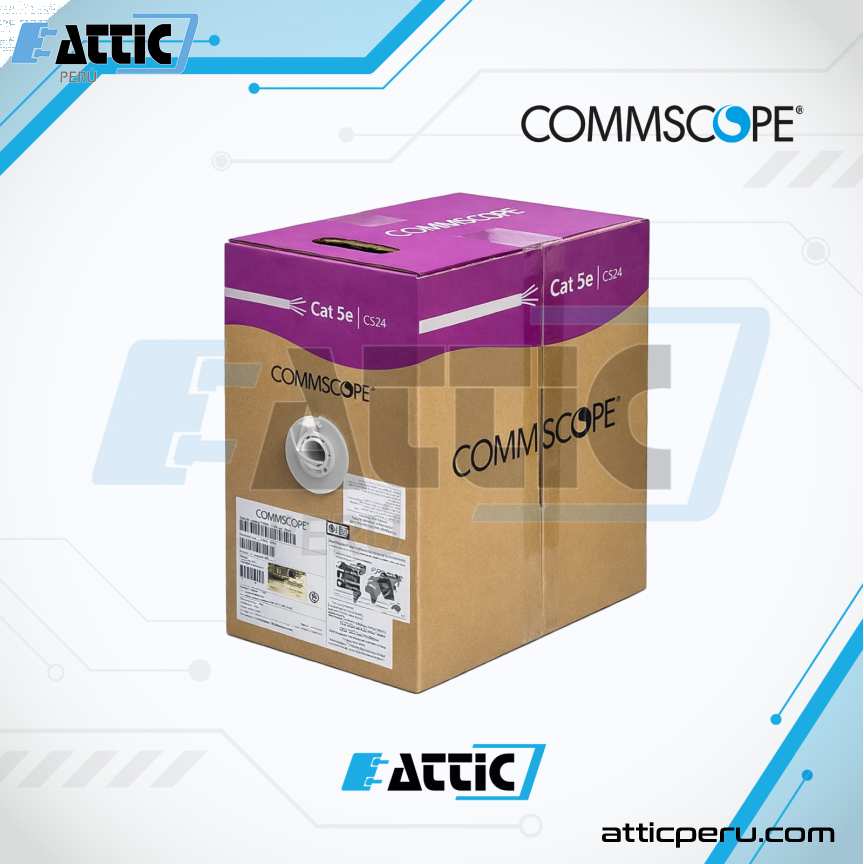 Cable UTP COMMSCOPE Cat 5e 4x24 Azul 6-219590-6