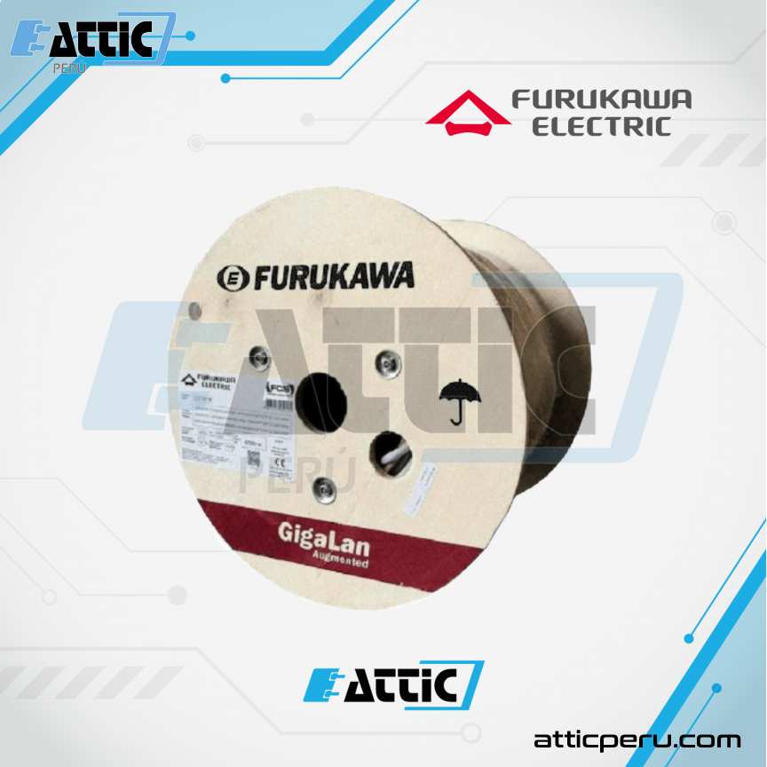 Cable F/UTP Cat6A Furukawa GigaLan Green LSZH 23370094