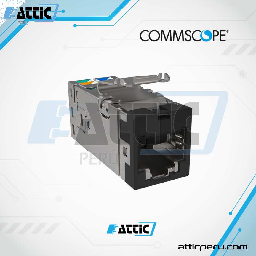 Jack RJ-45 Cat 6A COMMSCOPE SLX-6AS-P.WH 2153449-2 Negro