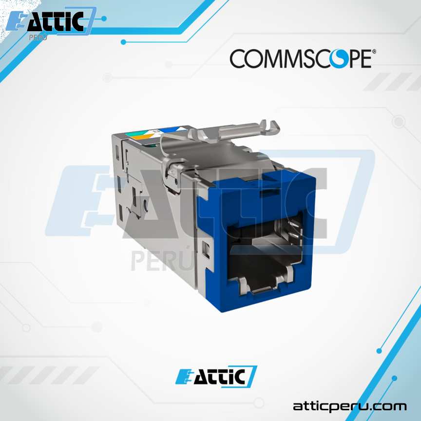 Jack RJ45 Cat 6A COMMSCOPE SLX-6AS-BL 2153449-6 Azul