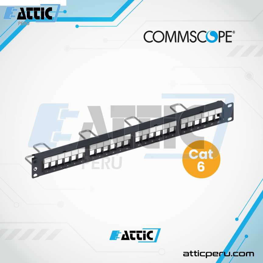 Patch Panel 24p Cat6 COMMSCOPE SL-1U-24 760237040