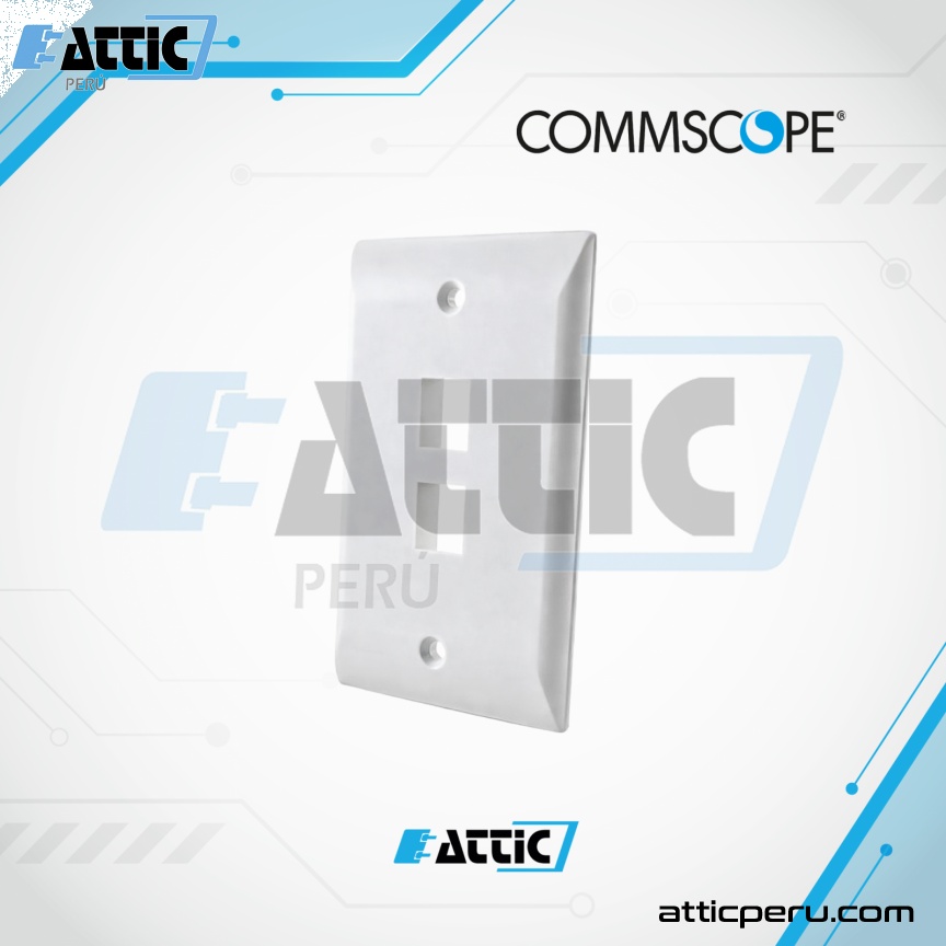 Faceplate 2 Puertos COMMSCOPE Blanco 1-2111022-3