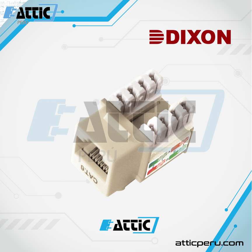 Jack RJ45 Cat6 Poncheo DIXON Marfil KJ8-C6-US/IVN