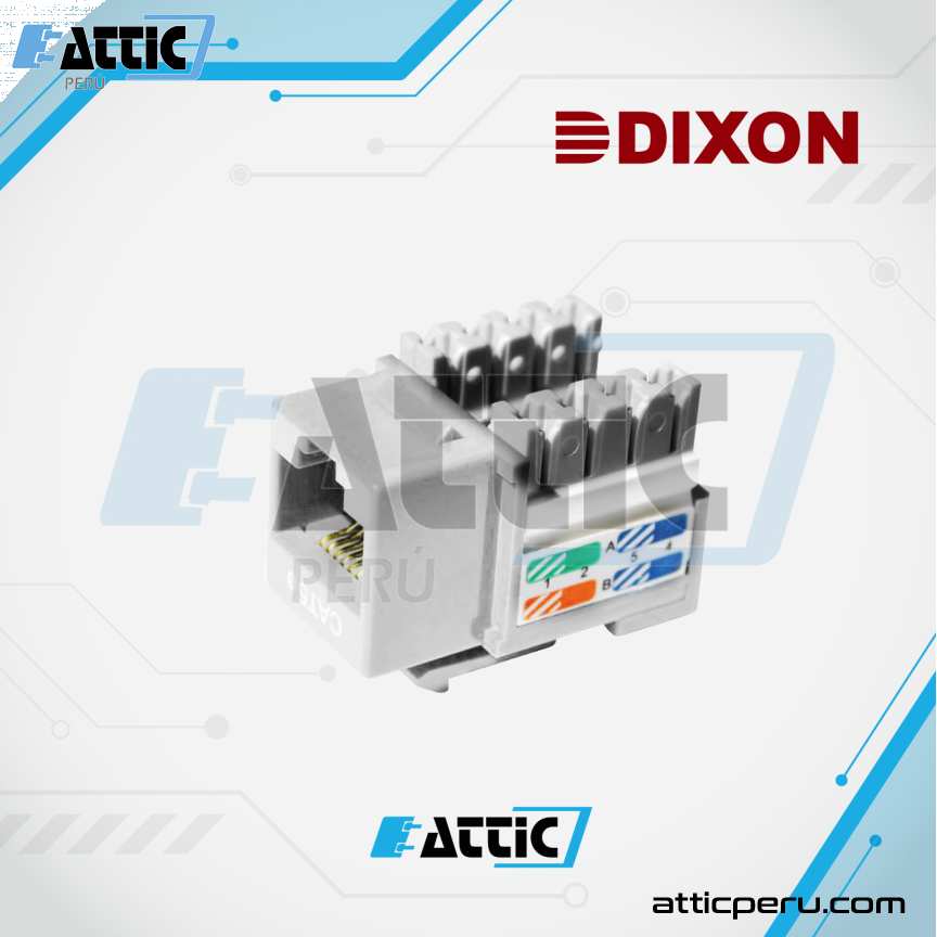 Jack RJ45 Cat5e Poncheo DIXON Blanco KJ8-CE-US/WHN