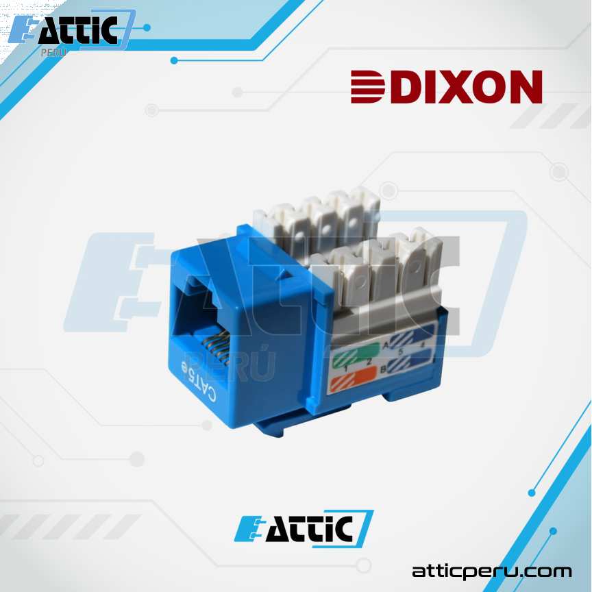 Jack RJ45 Cat5e Poncheo DIXON Azul KJ8-CE-US/BLN