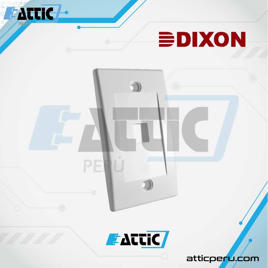 Placa Ejecutiva 1 Puerto Vertical DIXON JE317A-V1/WH