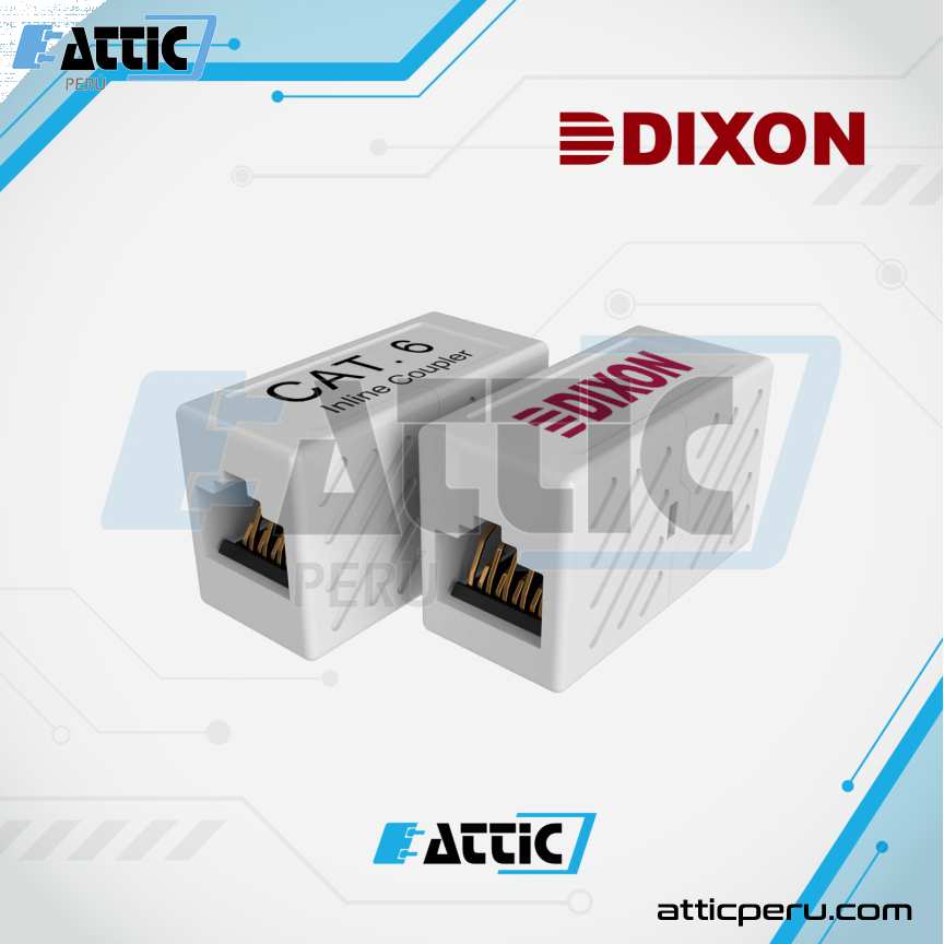 Acoplador de Red RJ45 Cat6 DIXON JE316/WH