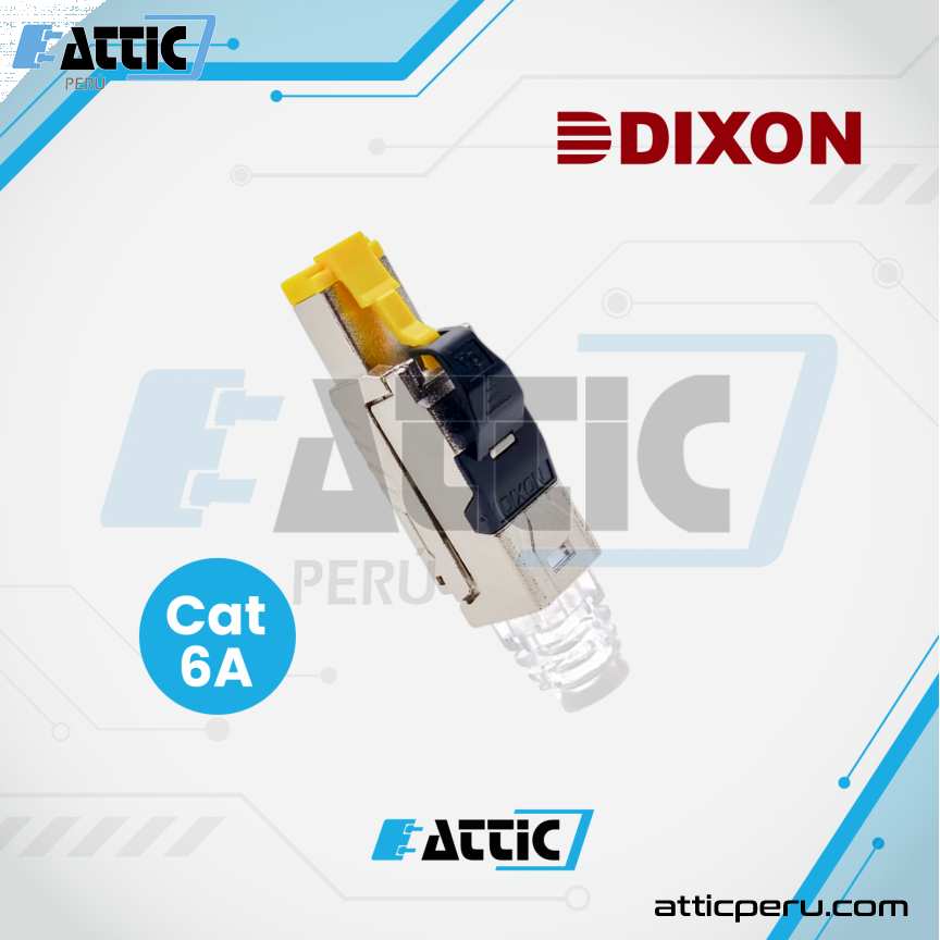 Conector RJ45 Cat6A Apantallado Dixon 6A-FP-C6A-FS
