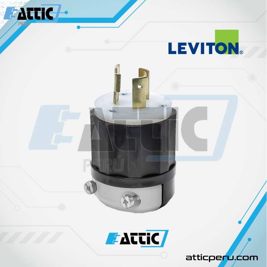 LEVITON 2321 Enchufe Aéreo 20A 250V NEMA L6-20P