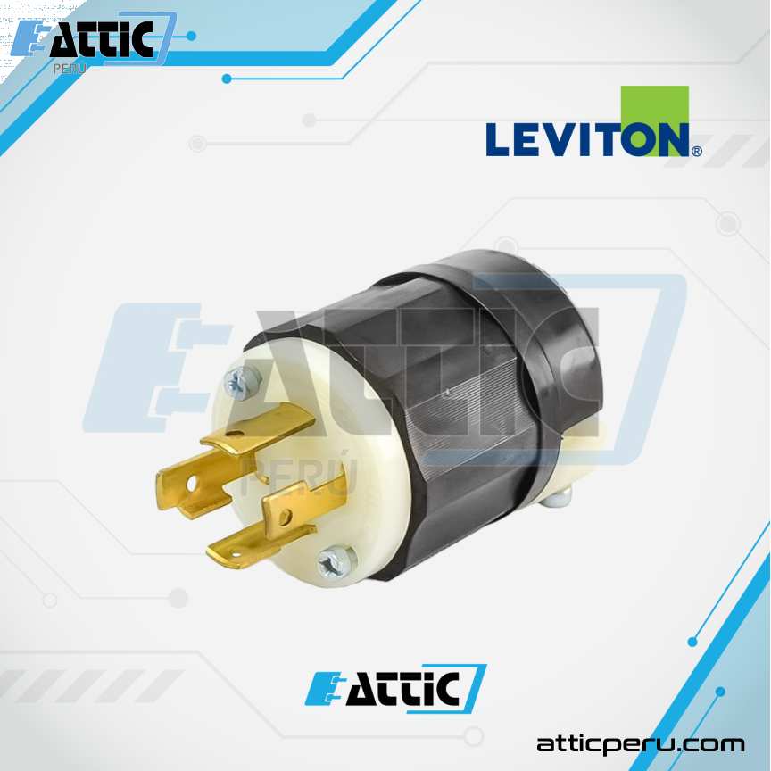 LEVITON 2621 Enchufe Aéreo 30A 250V NEMA L6-30P