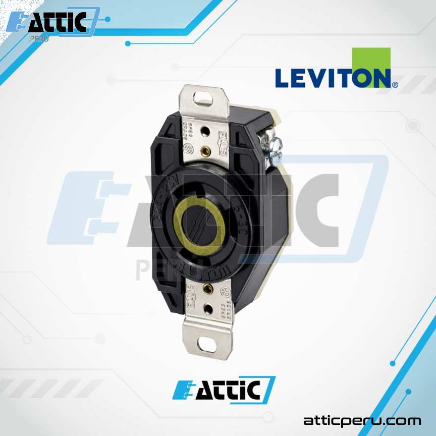 LEVITON 2610 Tomacorriente Empotrado 30A 125V NEMA L5-30R