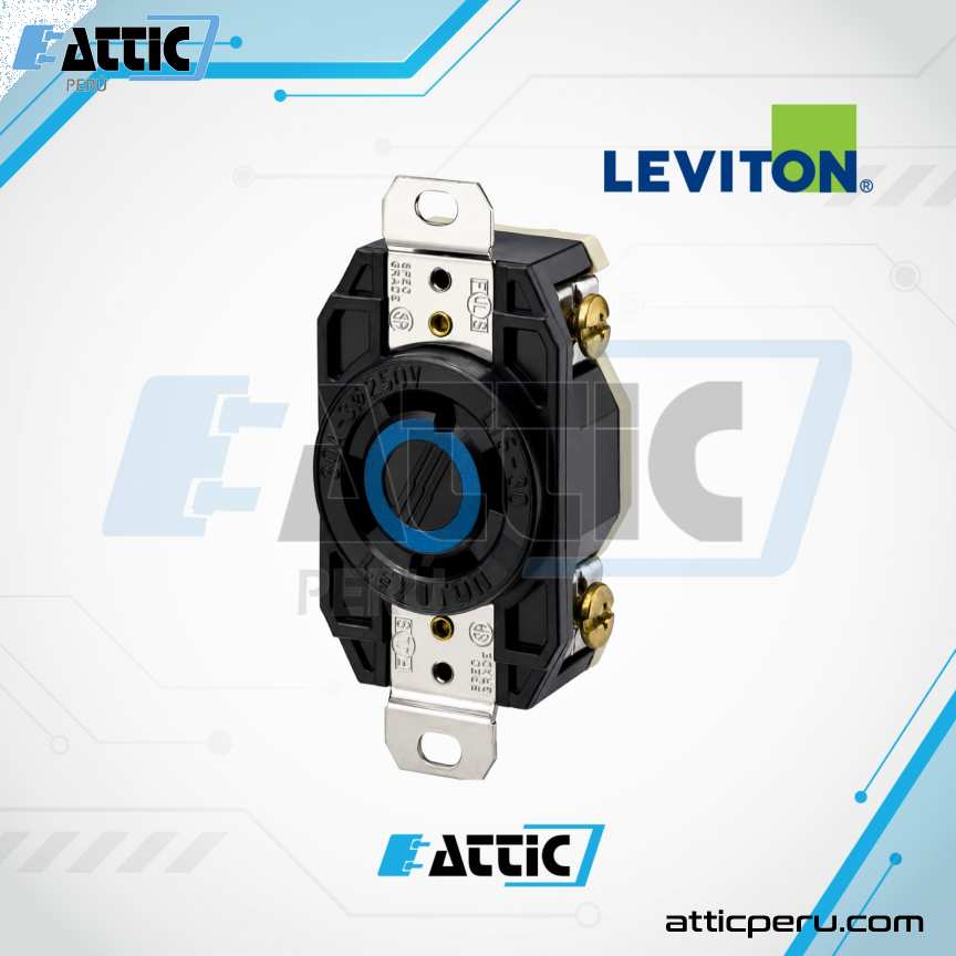 LEVITON 2720 Tomacorriente Empotrado 30A 250V NEMA L5-30R