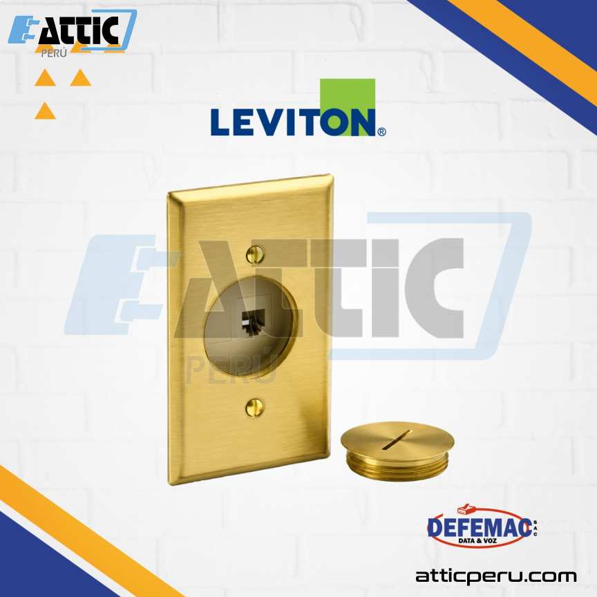 LEVITON 41650-6 Placa Hermetica para Jack 6P6C