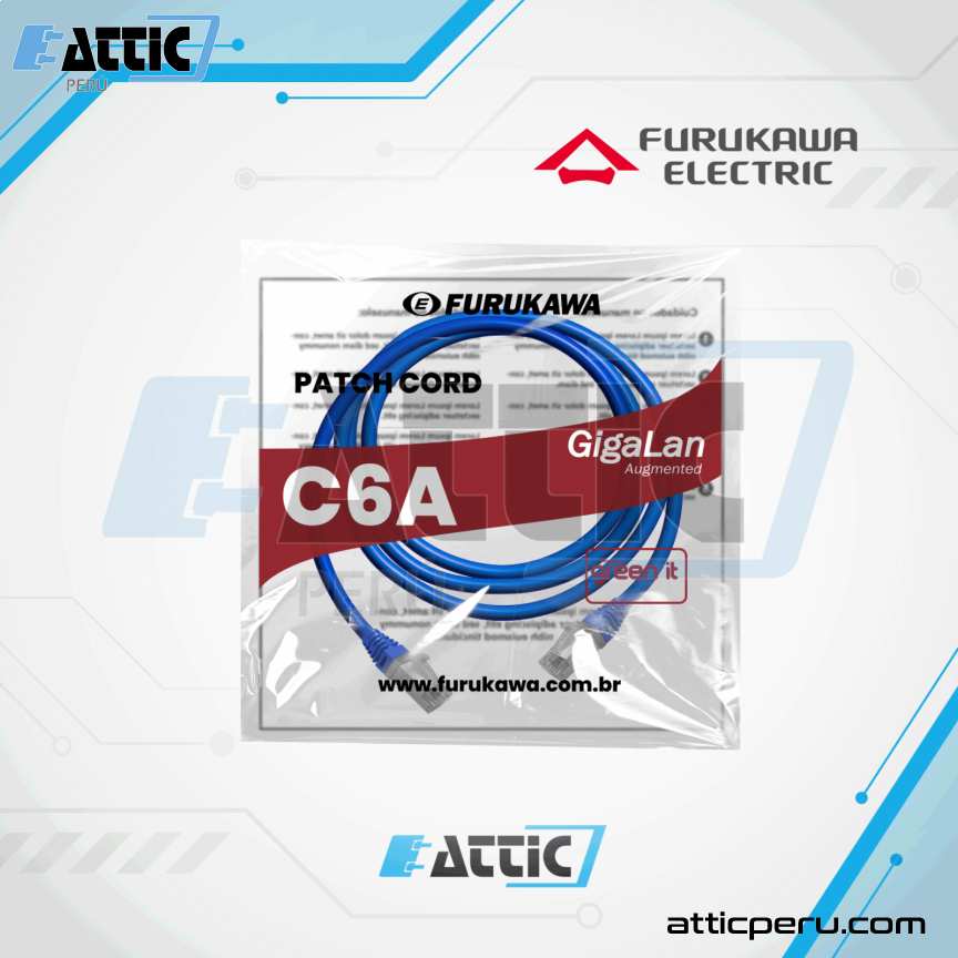 Patch Cord Cat 6A F/UTP LSZH Furukawa 3m 35085054