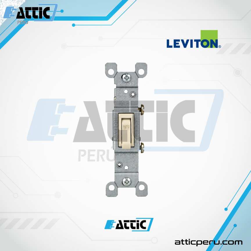 Interruptor de Palanca Marfil 15A 125V LEVITON 1451-ICP