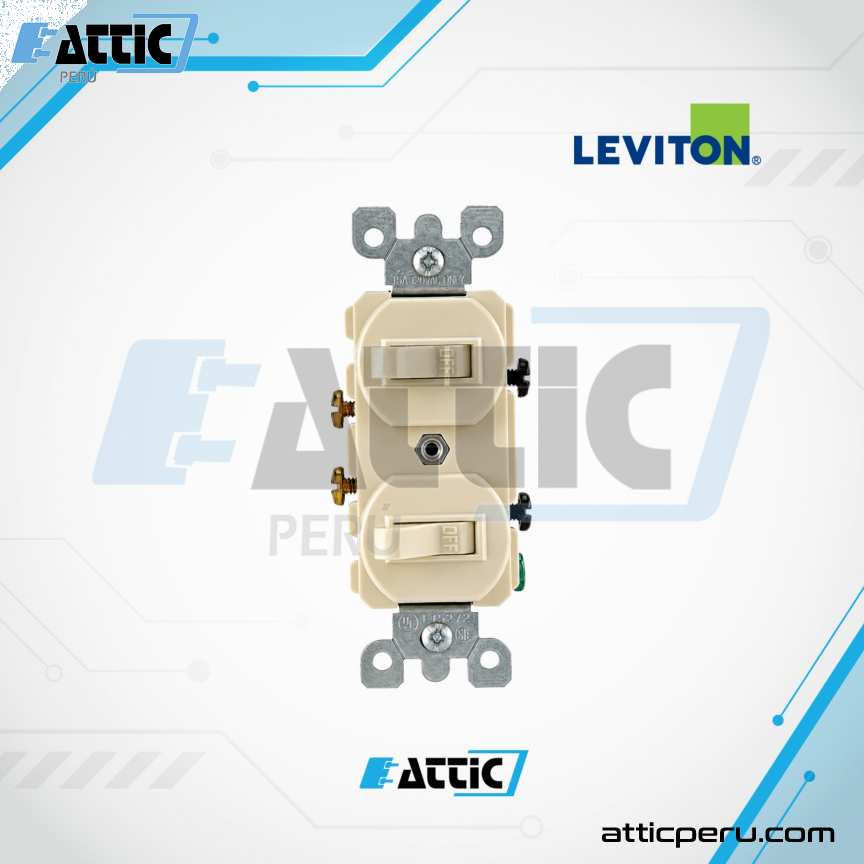 Interruptor Combinado Unipolar LEVITON Marfil 5224-2I