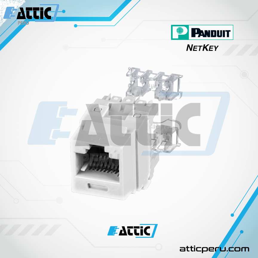 Jack RJ45 Cat6 Blanco Ponchado Panduit NETKEY NK688MIW