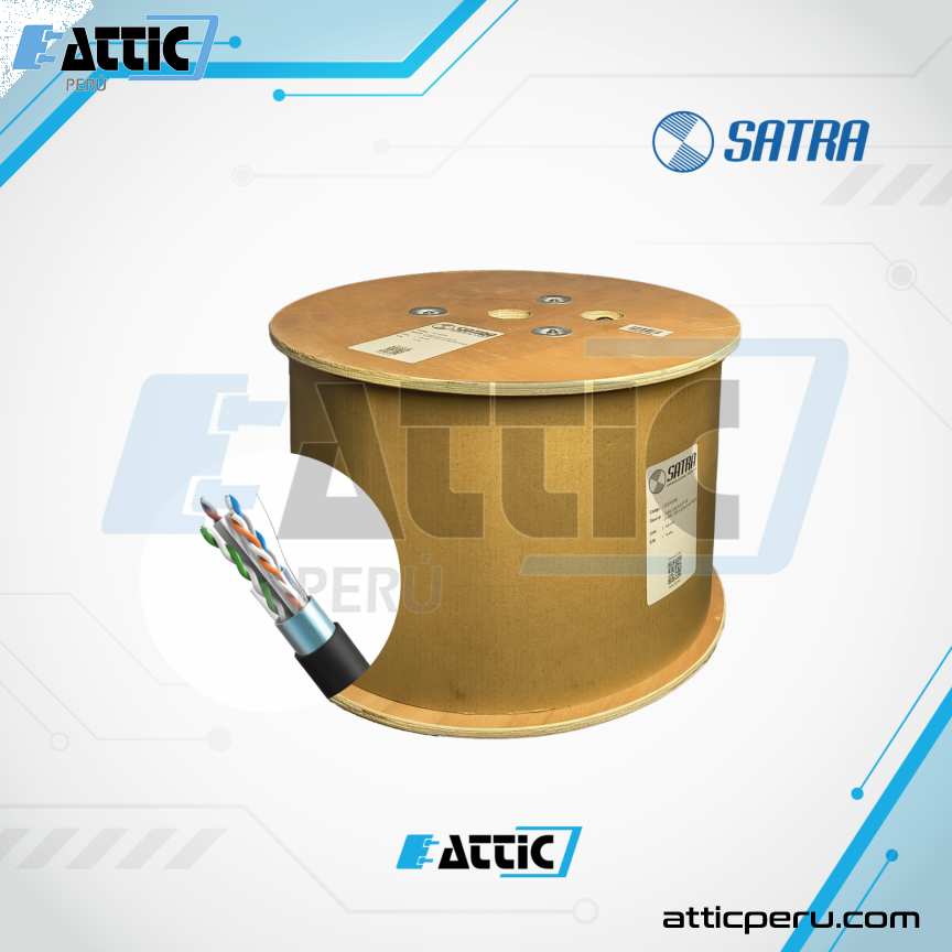 Cable F/UTP SATRA Cat 6 4x23 Exterior Negro 0212101205