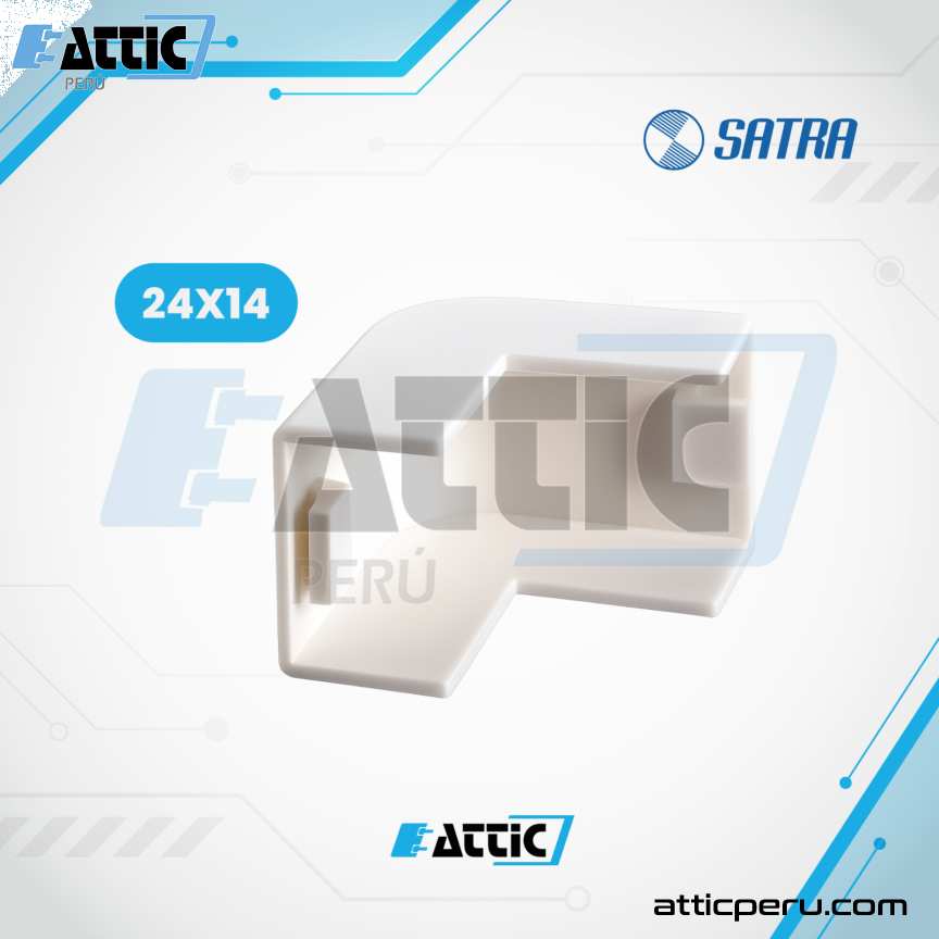 Ángulo Externo PVC 24x14 para canaletas SATRA