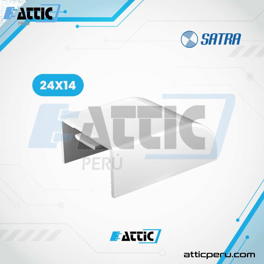 Tapa Final PVC 24x14 para canaletas SATRA
