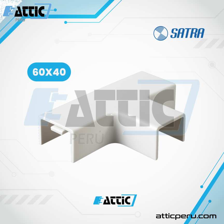 Derivación PVC 60x40 para canaletas SATRA