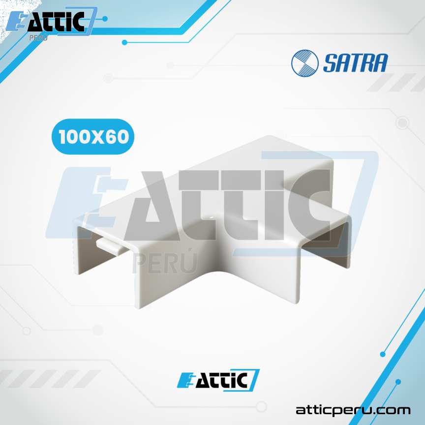 Derivación PVC 100x60 para canaletas SATRA