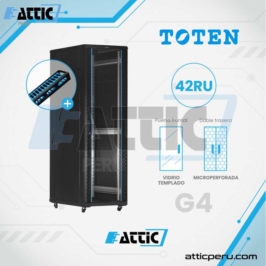 Gabinete de Piso TOTEN 42RU G4.8242.7801