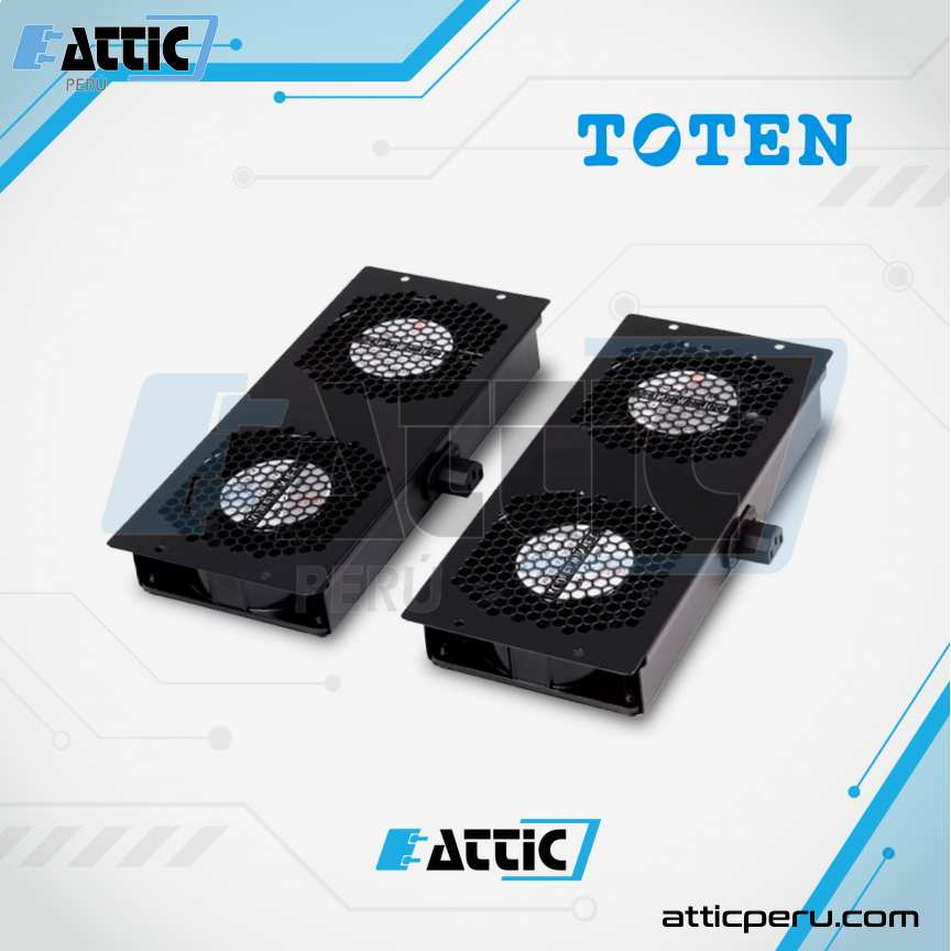 Kit de 4 Ventiladores TOTEN para Gabinetes de Piso SA.6502.0101
