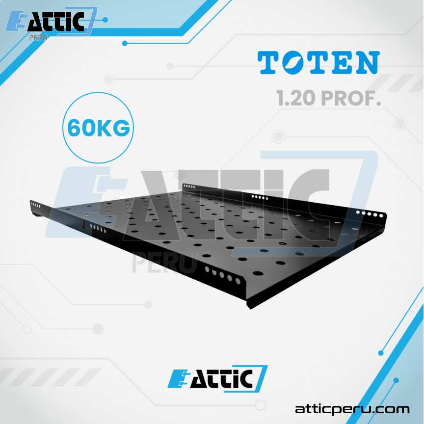 Bandeja Fija TOTEN 60kg 1.20Prof. para Gabinete SG.0165.1901