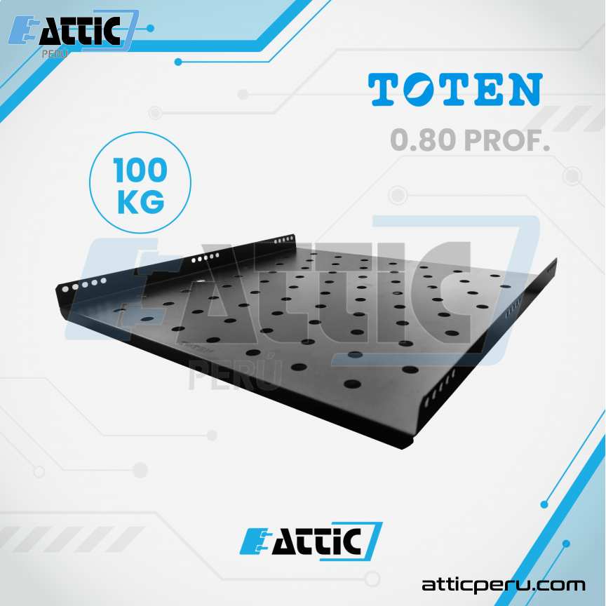 Bandeja Pesada TOTEN 100kg 0.80Prof. para Gabinete SG.0347.1901