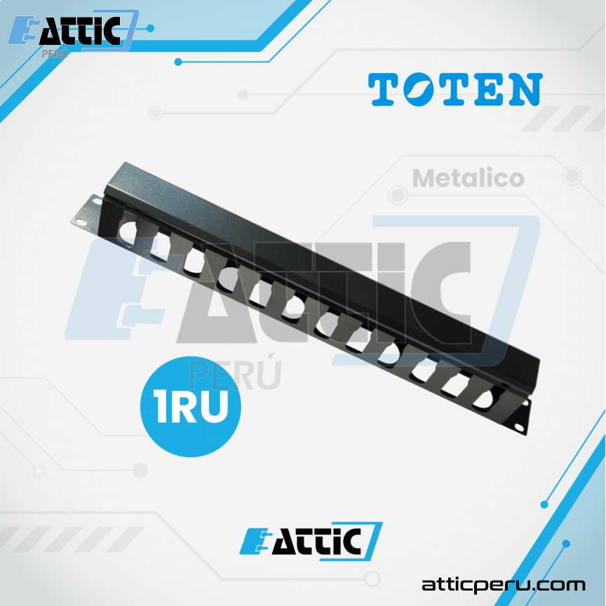 Ordenador Metálico TOTEN 1RU para Cables SA.1701.0001