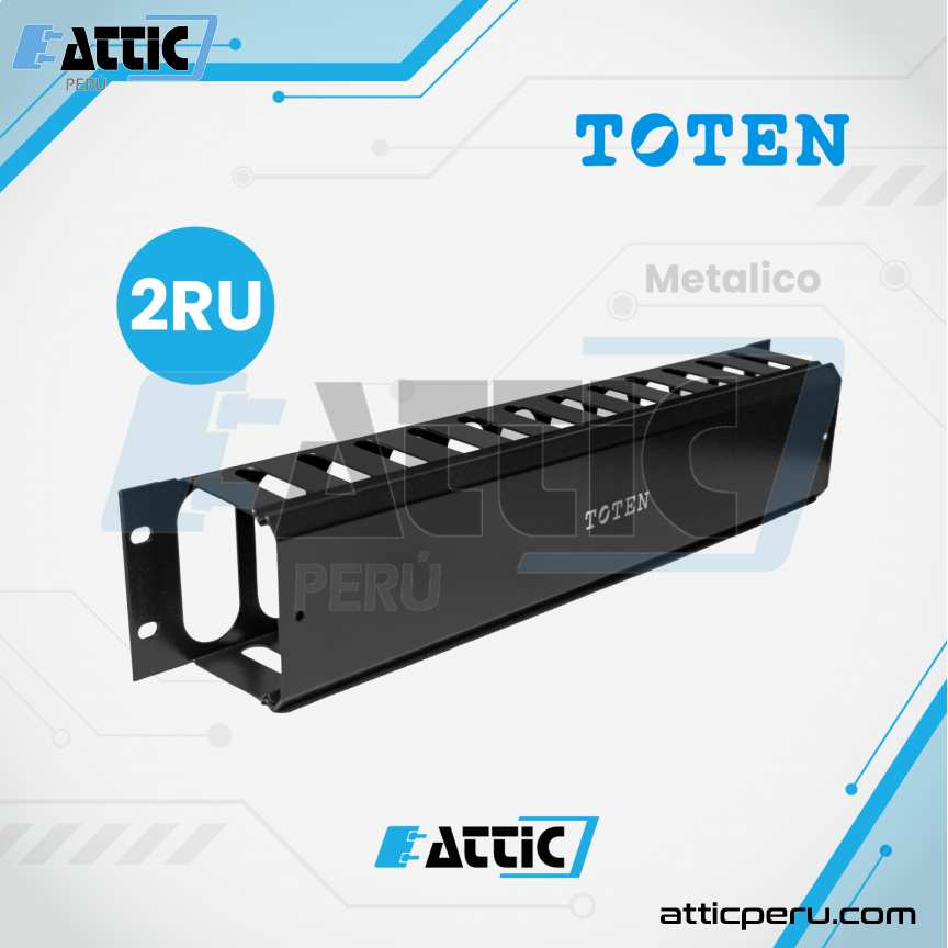 Ordenador Metálico TOTEN 2RU para Cables SA. 1702.0001