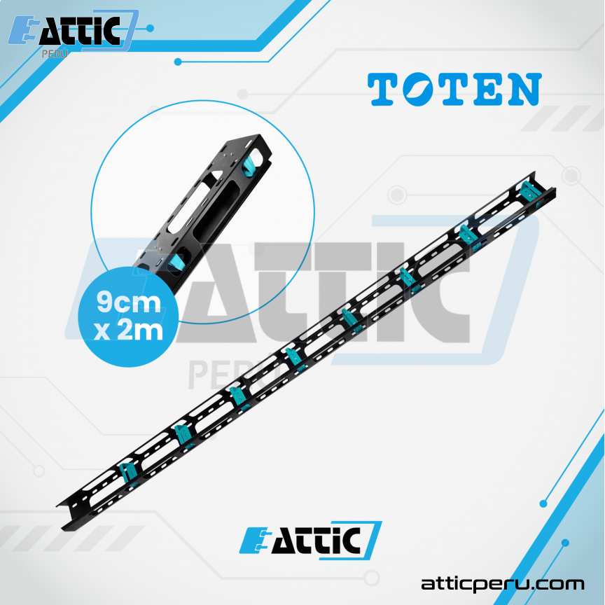 Ordenador Vertical Metalico TOTEN 42RU 9cmx2m SA.4642.1001.K2