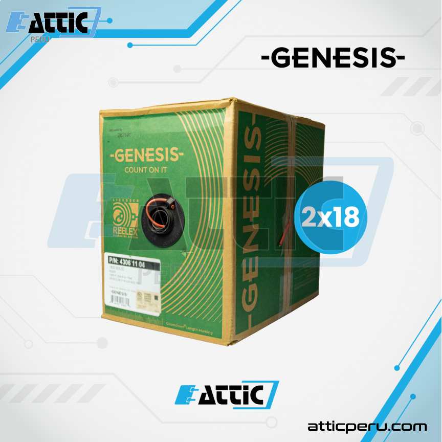 Cable contra Incendio GENESIS FPLR 2x18 sin Blindaje 4306
